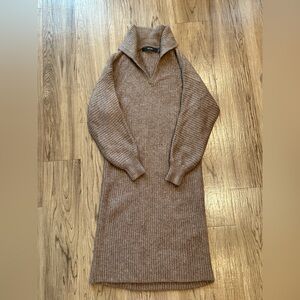 Vero Moda Ribbed Long Sleeve Sweater Dress